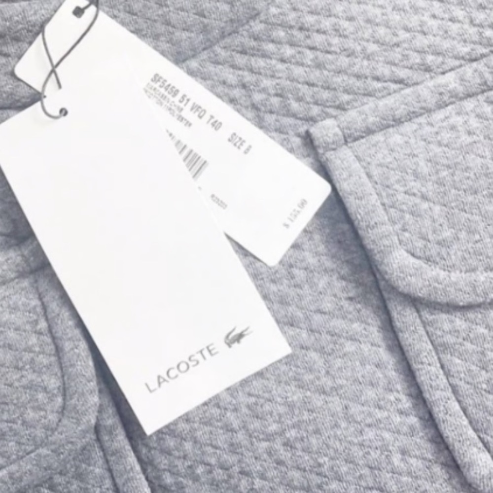 LACOSTE Quilted Stylish Sweatshirt size 40 (S/M) - Picture 15 of 16